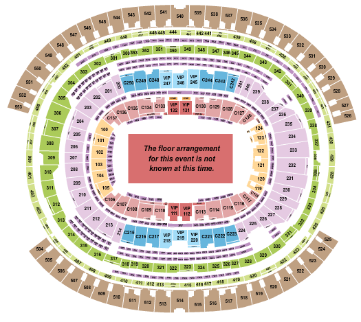 SoFi Stadium Los Bukis Seating Chart